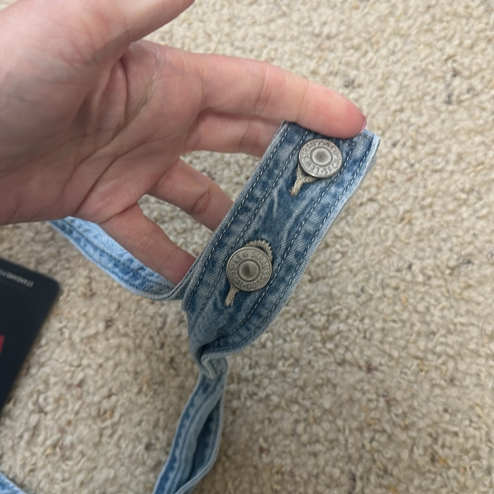 NWT Levi’s Denim Shorts Romper - Picture 3 of 5